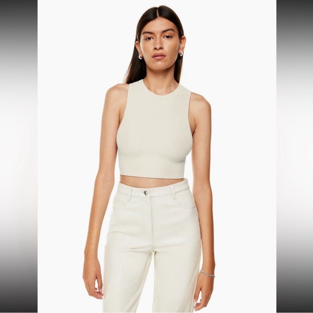 Aritzia Babaton Sleeveless Crop Tank 2XS NWT